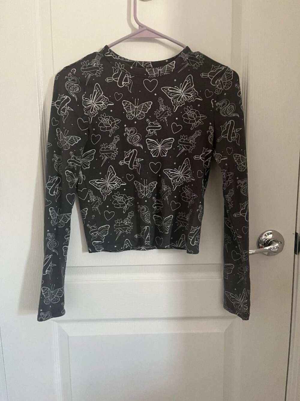 Fitted Cotton On long sleeve crop top